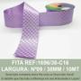 Imagem de FITA CETIM QUADRICULADA LUREX SINIMBU 10MT R:1696/38mm /Nº9 -