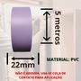 Imagem de Fita De Borda Pvc Para Madeira Formica Lilas Grape L564 22mm X 5m Acabamento Moveis