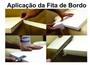 Imagem de Fita De Borda Pvc Para Mdf Branco Texturizado 22mm 20 Metros