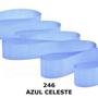 Imagem de Fita De Cetim Rolo Com 50M X 10Mm Cor ul Celeste 246 Cf002