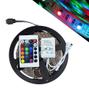 Imagem de Fita de Led 5 metros Natal Luz Colorido Rgb Com Controle Wireless 127v (Abm / JA80513)