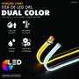 Imagem de Fita de Led Drl Farol Seta Sequencial Efeito Ghost Start Apresentação Dual Color 3000k / 6000k