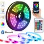 Imagem de Fita de LED RGB 5050 USB com Bluetooth - 24 Teclas e Controle Remoto