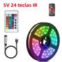 Imagem de Fita de LED RGB 5050 USB com Bluetooth - 24 Teclas e Controle Remoto