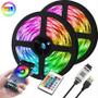 Imagem de Fita de LED RGB com Controle Remoto Bluetooth e USB - 1 a 10 Metros