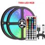 Imagem de Fita de LED RGB com Controle Remoto - Ideal para Casa, Quarto e Festa
