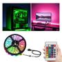 Imagem de Fita De Led Usb Rgb 5metros Controle 5v Embutido P/tv Pc