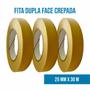 Imagem de Fita Dupla Face Crepada 25x30mt Cola Carpete - 1 Unidade