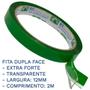 Imagem de Fita Dupla Face Extraforte Transparente Verdinha 12mm x 2m