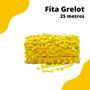 Imagem de Fita Grelot Pompom Amarelo Gema 20mm - Com 25 Metros - BRX