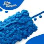 Imagem de Fita Grelot Pompom Azul Pavão 30mm - Com 25 Metros - BRX