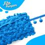 Imagem de Fita Grelot Pompom Azul Turquesa 30mm - Com 25 Metros - BRX
