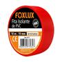 Imagem de Fita Isolante Foxlux 19mmX10m Vermelha - Embalagem com 10 Unidades