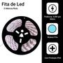 Imagem de Fita Led 3528 Branco Frio 5 Metros com Fonte e Controle - Global