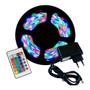 Imagem de Fita Led 3528 Rgb Colorida 5mt 3 Cores + Fonte + Controle