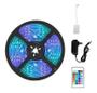 Imagem de Fita Led 3528 Rgb Colorida 5mt 3 Cores + Fonte + Controle