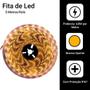 Imagem de Fita Led 5050 Branco Quente 5 Metros Com A Fonte 12v