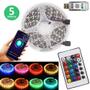 Imagem de Fita Led 5050 Rgb 16 Cores 5m Bluetooth Ritmo Musical Com Controle Remoto TB5049