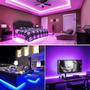 Imagem de Fita Led 5050 Rgb 16 Cores 5m Bluetooth Ritmo Musical Com Controle Remoto TB5049