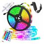 Fita Led 5050 Rgb Color 5 Metros Prova D'Água Com Controle - Utimix Imagem de Fita Led 5050 Rgb Color 5 Metros Prova D'Água Com Controle
