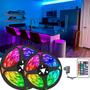 Imagem de Fita Led 5050 Rgb Colorida 5m 16 Cores C/ Fonte e Controle
