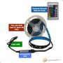 Imagem de Fita LED 5m Ultra RGB Prova D'agua com Controle Remoto