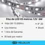 Imagem de Fita LED 6W - 03 metros 12v Com Fonte Bivolt - 30 LED/Metro - Taschibra