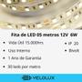 Imagem de Fita LED 6W - 05 metros 12v Com Fonte Bivolt - 30 LED/Metro - Taschibra