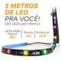 Imagem de Fita Led AJK 2811 5 Metros 12v Luz Cores RGB A Prova D'água