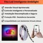 Imagem de Fita Led Ambilight para tv 55 a 65 Smart inteligente Wifi Chroma comprativel com Alexa e Google assistent