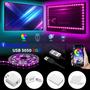 Imagem de Fita LED Bluetooth Com 90 LEDs 5050 RGB Controle APP Pra conputador tv Com 3 Mts FITADY8802
