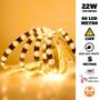 Imagem de Fita LED Lente 180 60 LEDs 110V 5 Metros IP44 22W 3000K Liga Direto