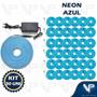 Imagem de Fita led neon flexivel 8w 12v azul 5 metros ip20 com fonte kit30