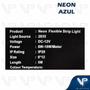 Imagem de Fita led neon flexivel 8w 12v azul 5 metros ip20 com fonte kit30