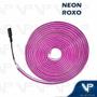 Imagem de Fita led neon flexivel 8w 12v roxo 5 metros ip20 com fonte kit10