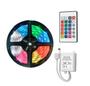 Imagem de Fita LED Rgb 3528 Bivolt com Fonte e Controle Remoto 3 Cores 5 Metros