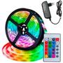 Imagem de Fita Led Rgb 5 metros com Controle Remoto 16 Cores USB