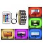Imagem de Fita led rgb 5050 5 metros usb 12w com controle 