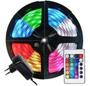 Imagem de Fita Led Rgb 5050 5M 16 Cores Prova Dagua + Fonte + Controle