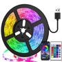 Imagem de Fita Led Rgb 5050 Rolo 5m 16 Cores Ip65 + Fonte + Controle