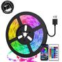Imagem de Fita Led Rgb 5050 Rolo 5m 16 Cores Ip65 + Fonte + Controle