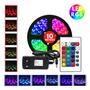 Imagem de Fita Led Rgb Colorida 3528 + Fonte + Controle Prova Dágua