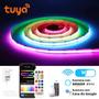 Imagem de Fita LED RGBIC COB 12V Tuya Smart WIFI Alexa Google Dreamcolor Neon Rope Luz Ambiente Com Efeito
