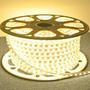Imagem de Fita Mangueira Led 5050 Branco Quente 220v 12m + Adaptador