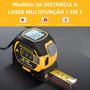 Imagem de Fita Métrica Laser Digital de Alta Precisão - Aço Inox - 3 em 1