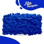 Imagem de Fita Pompom Azul Royal 30mm Rolo Com 25 Metros - Nybc