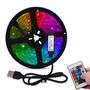 Imagem de Fita RGBW Multicolor 2 Metros Com Controle Remoto 5v USB  Com silicone e autoadesiva  TB5047