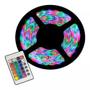 Imagem de Fita Super Led Colante 5M Com Controle Rgb 3528