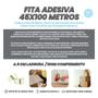 Imagem de Fita Transparente Larga Aderência E Agilidade 100 Metros 5Un