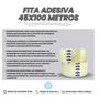 Imagem de Fita Transparente Larga Aderência E Agilidade 100 Metros 5Un